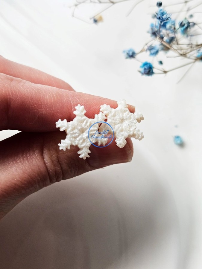 Auskarai baltos blizgios snaigės (2) Auskarai baltos blizgios snaigės (2)