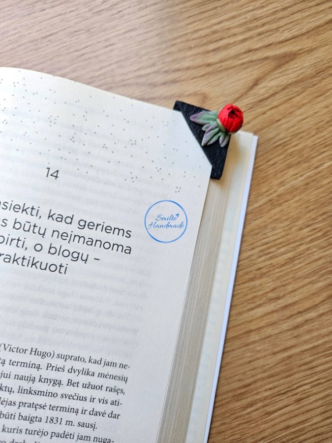 Knygos skirtukas su bijūnu