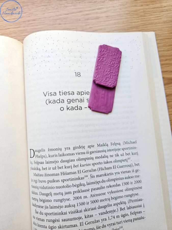 Minimalistinio dizaino knygos skirtukas